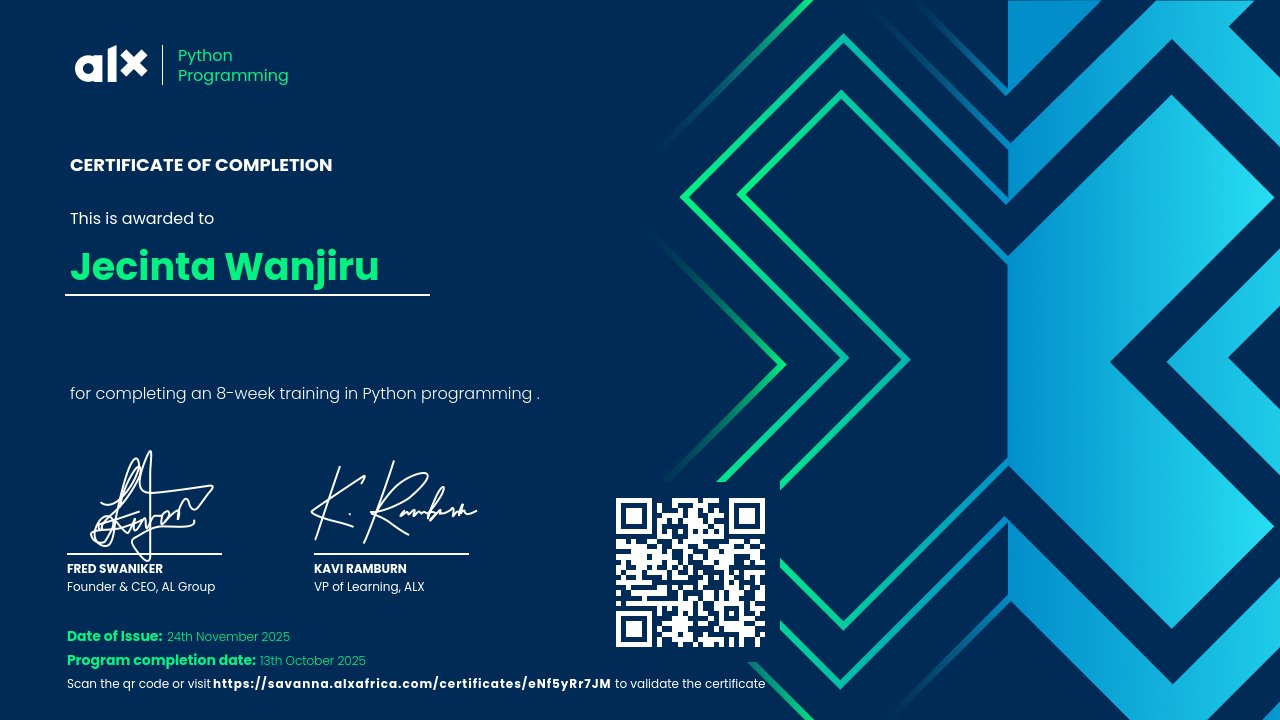 ALX Python Programming