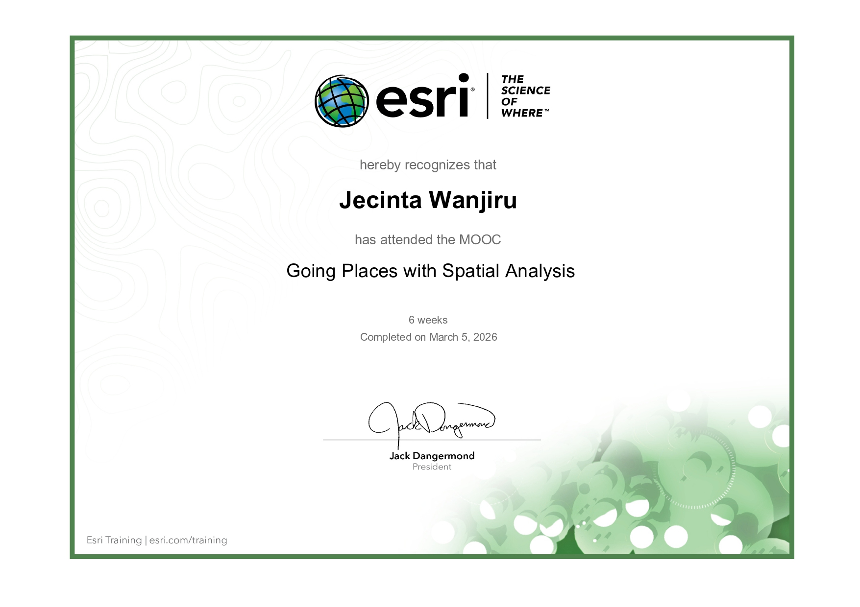 ESRI Going Places with Spatial Analysis