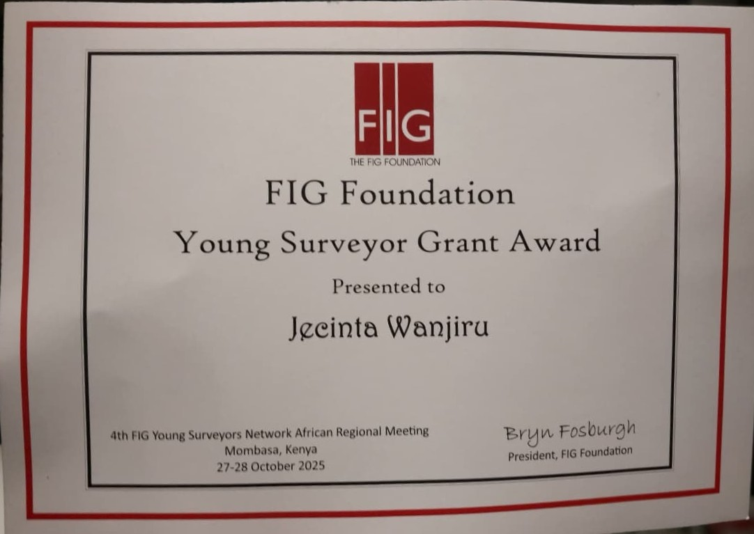 FIG Foundation Young Surveyor Grant 2025
