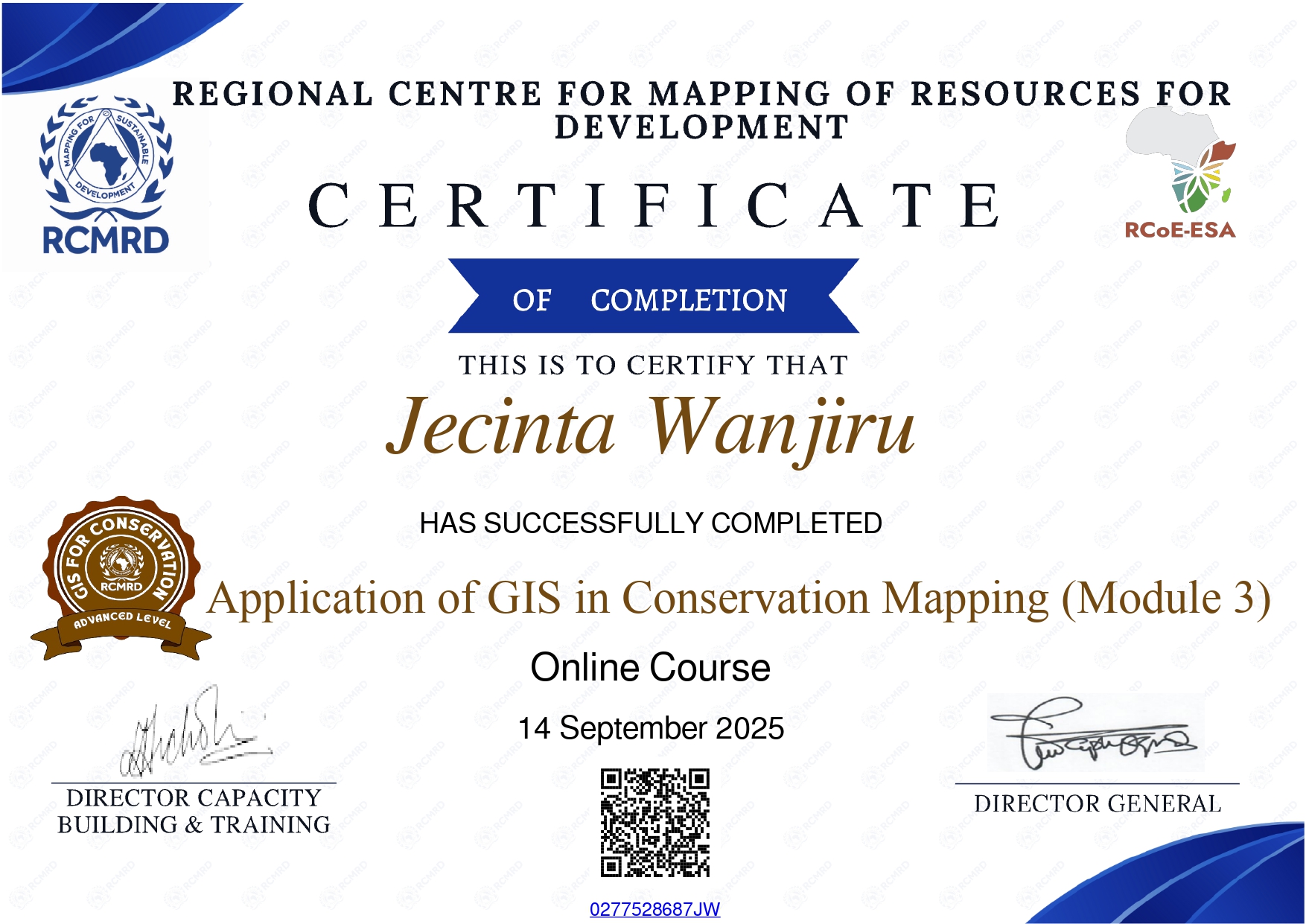 RCMRD Conservation Mapping Module 3